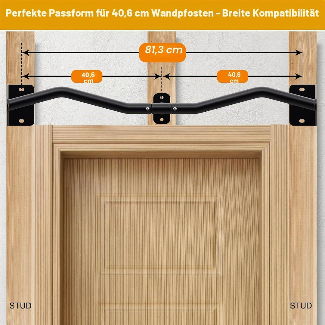 Kipika schwere Wand-Klimmzugstange, Türrahmen-Klimmzugstange für Heim-Fitnessstudio Krafttraining fü