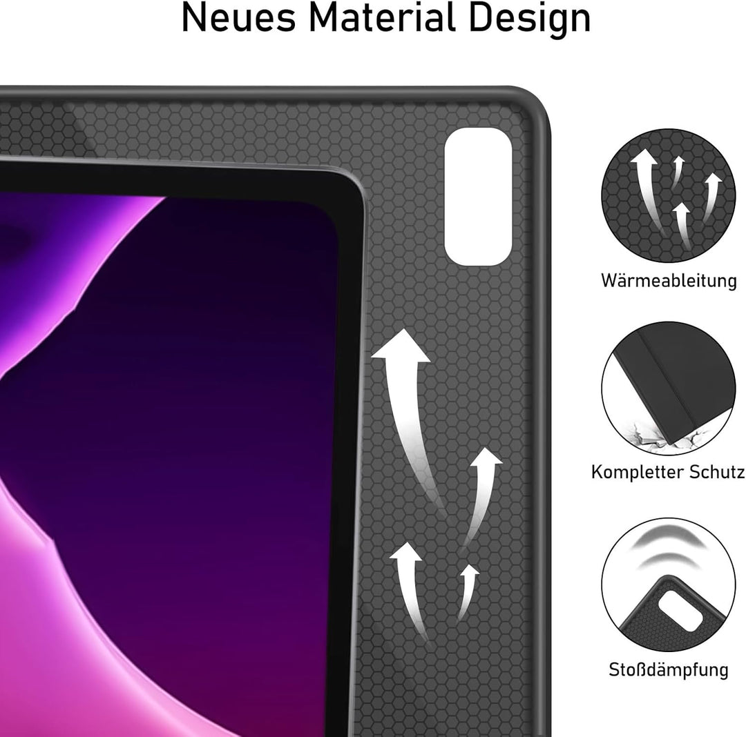 Hülle mit Tastatur für Lenovo Tab P11 (2nd Gen) 11,5 Zoll TB350FU/TB350XU - (Deutsches) Tastatur Hül