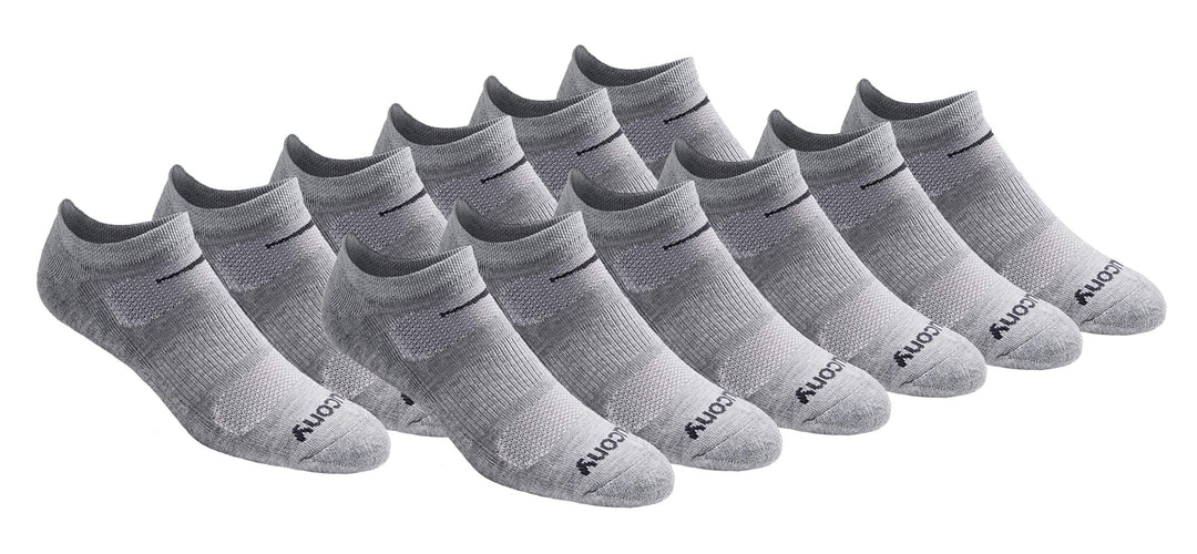 Saucony Herren-Socken, Netzstoff, belüftet, bequeme Passform, leistungsstark, No-Show