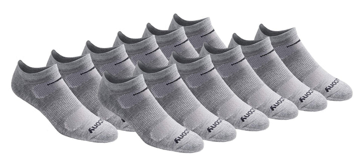 Saucony Herren-Socken, Netzstoff, belüftet, bequeme Passform, leistungsstark, No-Show