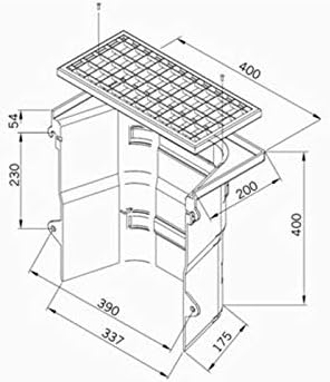 ACO Therm® Lüftungsschacht Körper 40x40x20 cm mit Boden