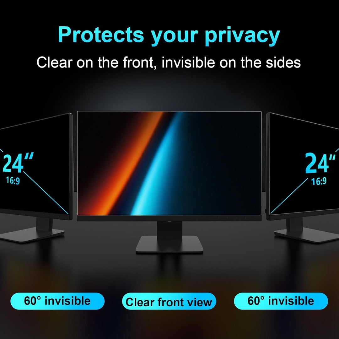 für Computer 16:9 Seitenverhältnis 24 Zoll Monitor Blickschutzfilter, Privacy Screen Bildschirmschut