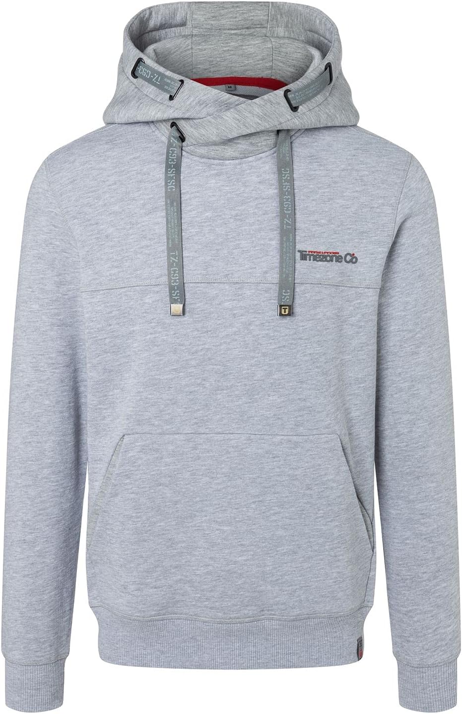 Timezone Herren Hi-tech Hoody Kapuzenpullover S Ice Gey Melange, S Ice Gey Melange