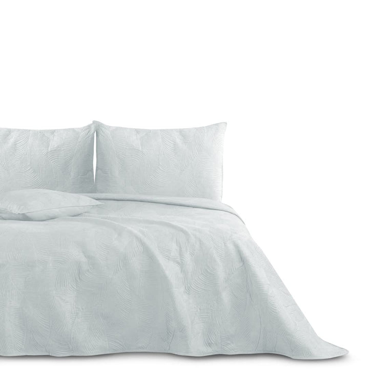AmeliaHome Tagesdecke 200x220 cm gestrickt Velvet Samt Palsha Silber Palsha Silber 200x220 cm, Palsh