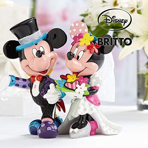 Disney 4058179 Figur Britto Mickey and Minnie Mouse Wedding, Resin, mehrfarbig, 22,2 x 15,9 x 19,7 c