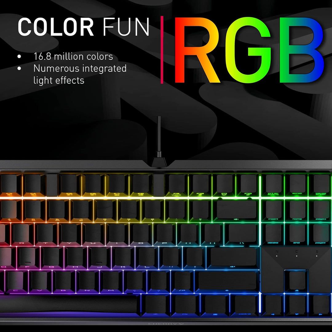 Cherry MX Board 3.0 S Wired Gamer Mechanische Tastatur mit Aluminiumgehäuse – MX Brown Switches (Sig