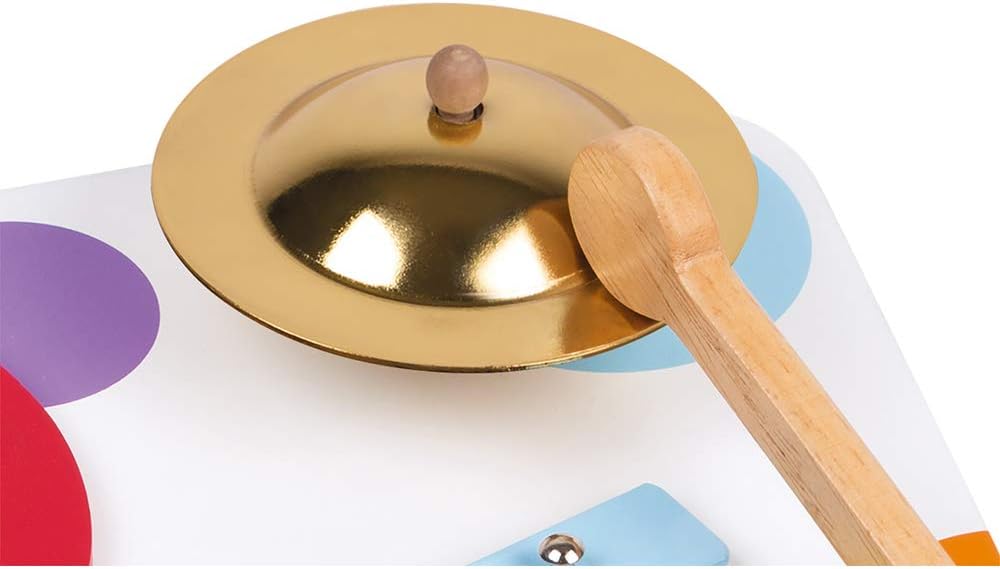 Janod - Confetti Holz-Musiktisch, Kinder-Musikinstrument, Spielzeugnachbildung und Spielzeug für mus