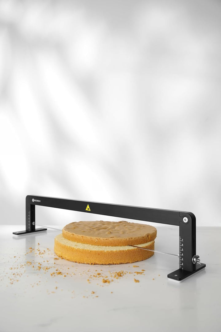 HENDI Tortenschneider, Länge der Säge: 57cm, höhenverstellbare Säge, zum exakten Schneiden von Torte