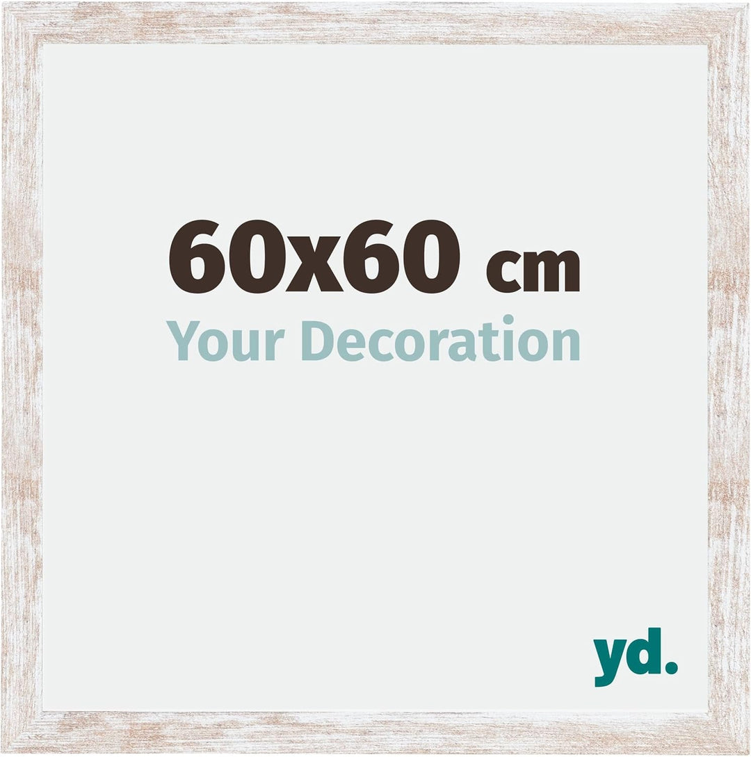 yd. Your Decoration - Bilderrahmen 60,00x60,00 cm - Bilderrahmen aus MDF mit Acrylglas - Antireflex