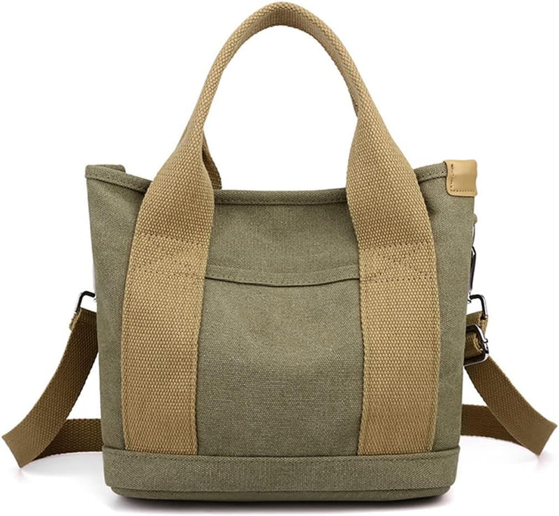 CORIOS Damen Umhängetasche Canvas Handtasche Schultertasche Kleine Kapazität Henkeltaschen Casual Tr