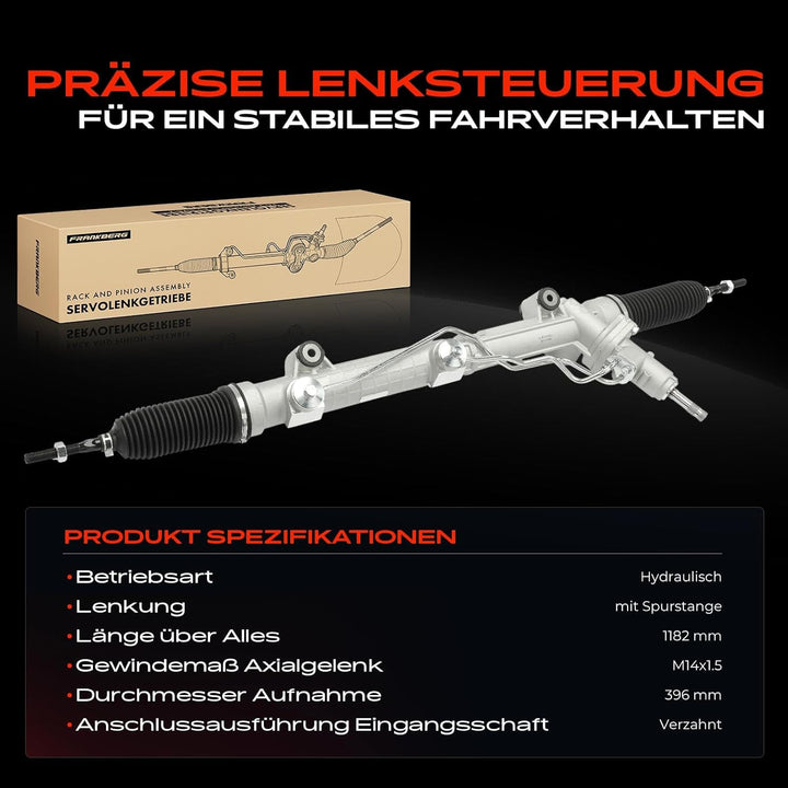 Frankberg Lenkgetriebe Servolenkgetriebe Hydraulisch für Linkslenker Kompatibel mit GL-Klasse X164 G