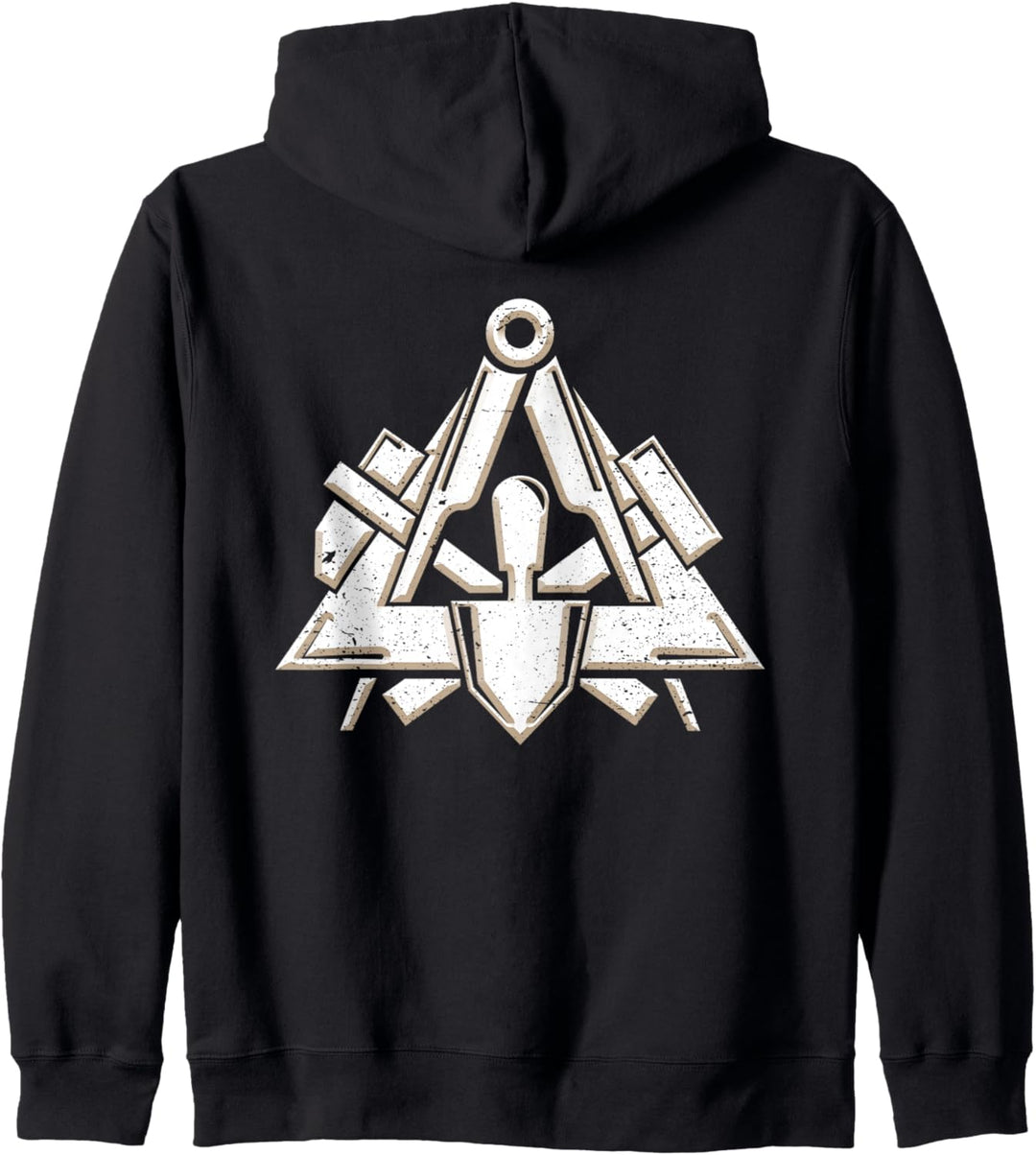 Traditionelles Maurer Zunftzeichen Symbol für Handwerker Kapuzenjacke