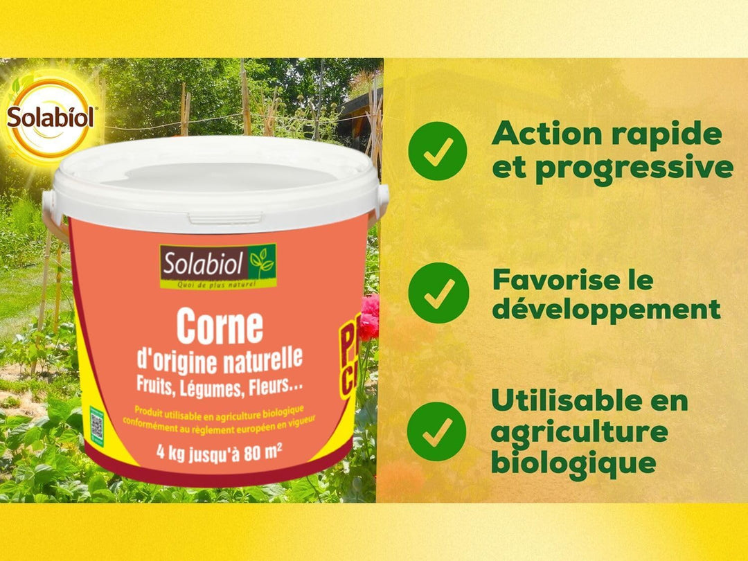 SBM SOLABIOL CORNE D Origine NATURELLE SEAU 4 KG SOCOR4