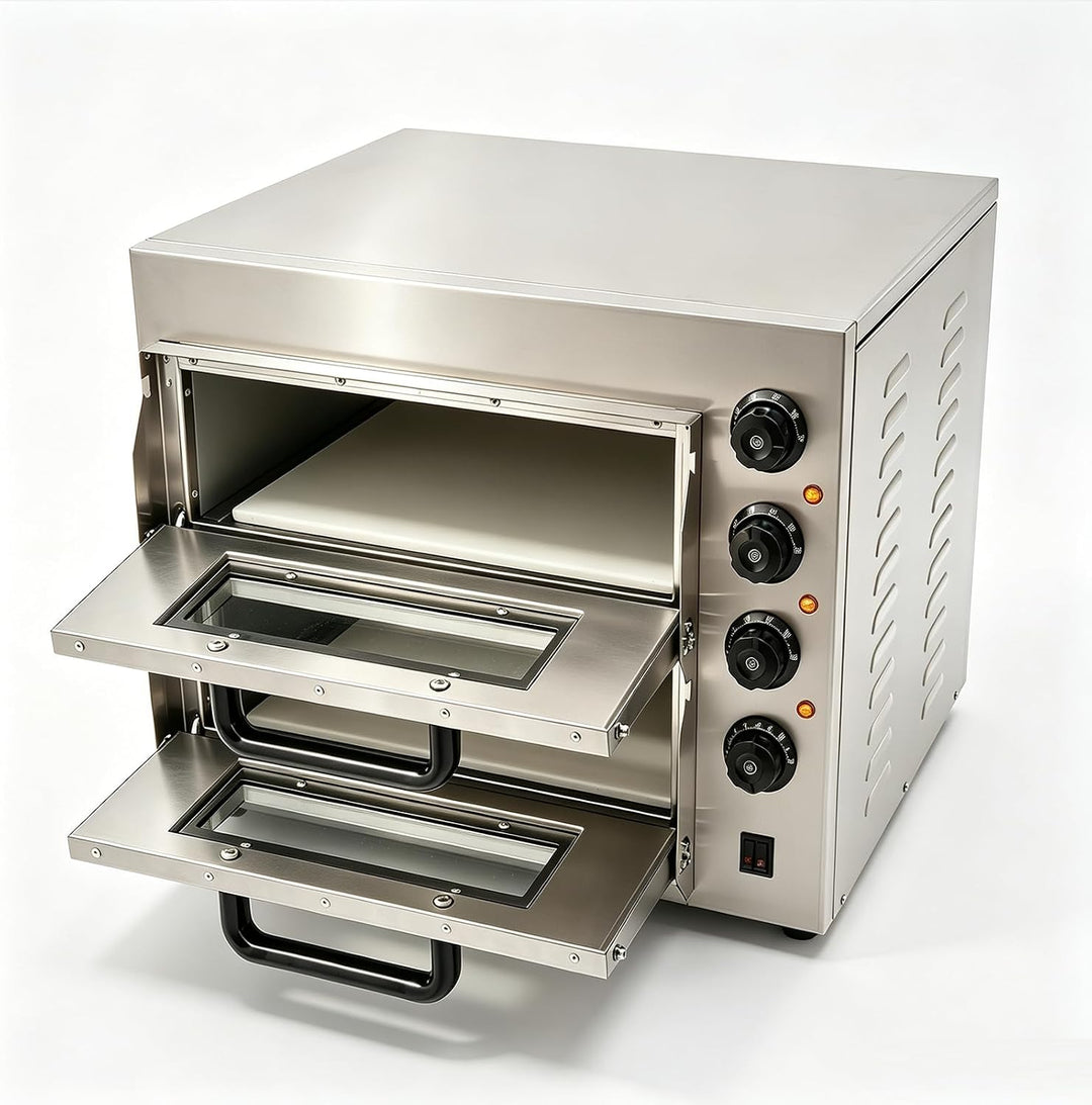 Kommerzieller Pizzaofen 14-Zoll mit 50-350°C &amp; 60min Timer