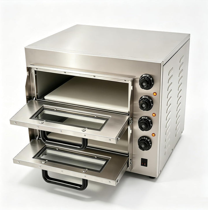 Kommerzieller Pizzaofen 14-Zoll mit 50-350°C &amp; 60min Timer