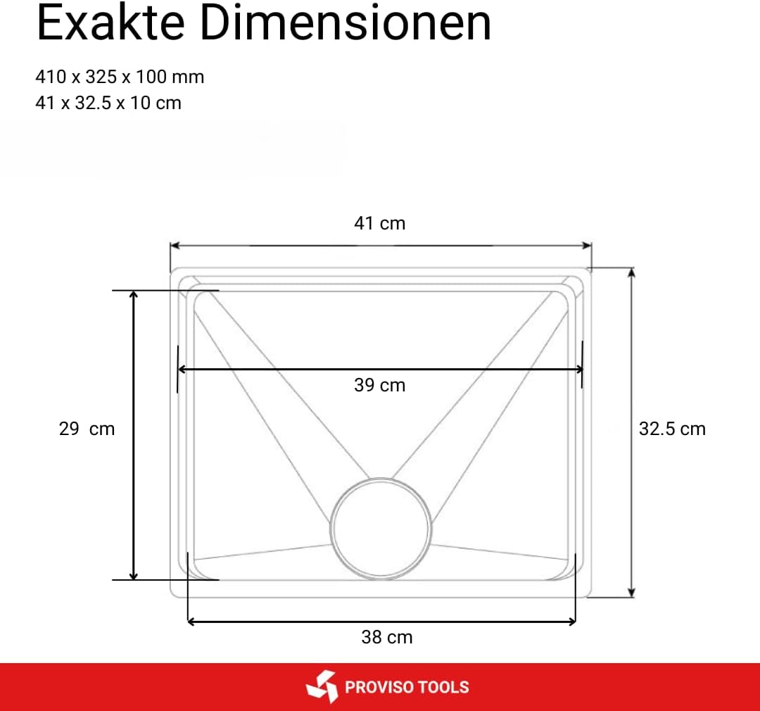 PROVISO TOOLS Absauganlage, Absaugung Werkstatt, Absaugung, Trichter gross, Absaugtrichter, Trichter