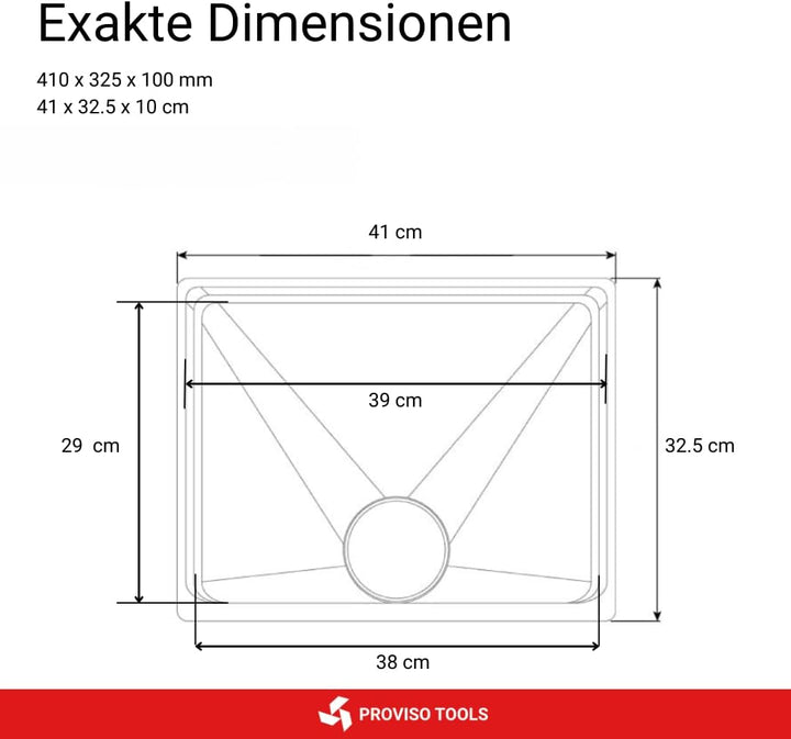 PROVISO TOOLS Absauganlage, Absaugung Werkstatt, Absaugung, Trichter gross, Absaugtrichter, Trichter
