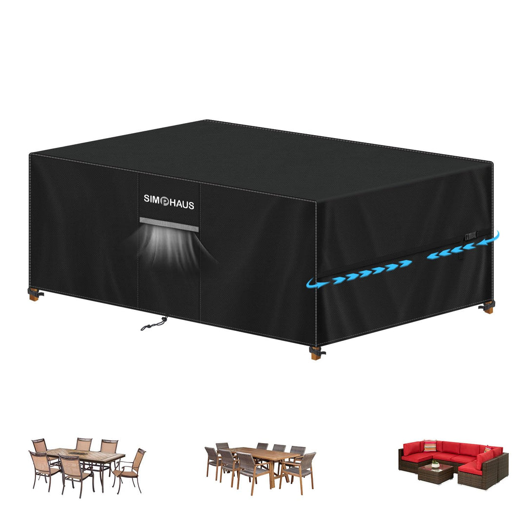 Abdeckung Gartenmöbel Winterfest Gartentisch Abdeckung Wasserdicht | Abdeckplane Gartenmöbel Schutzh