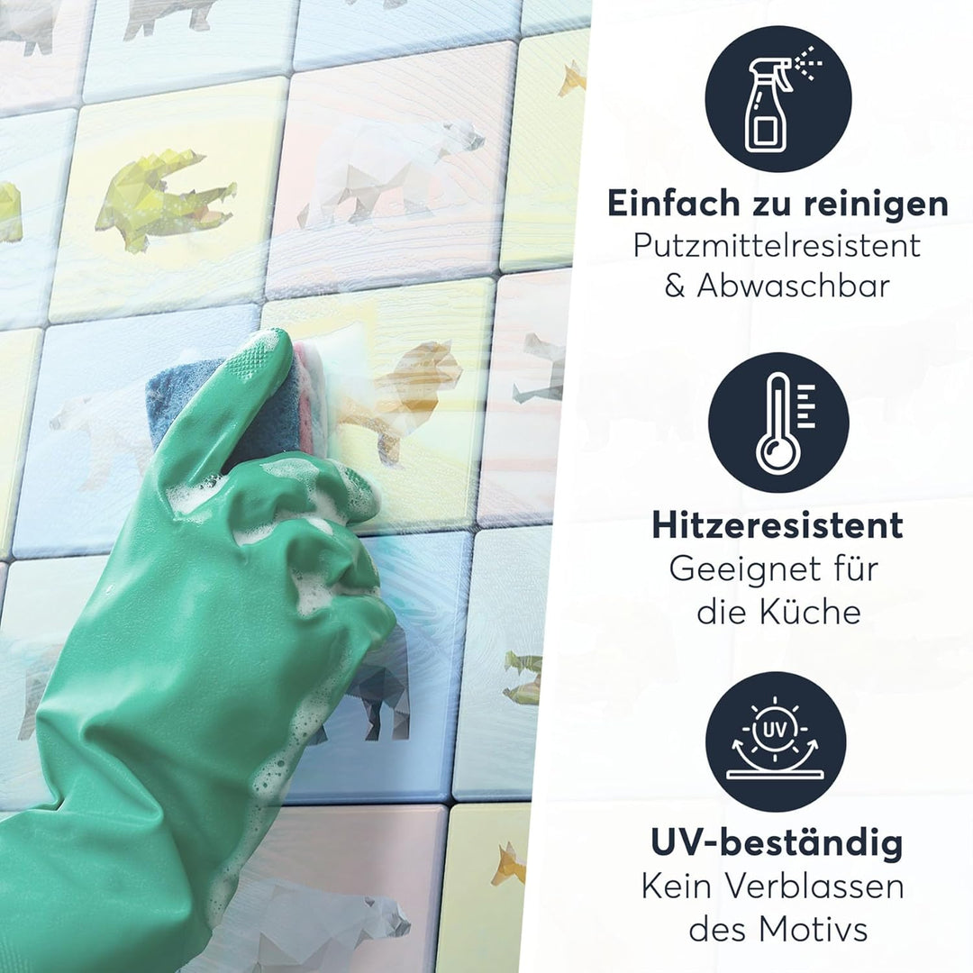 Fliesendekoration Dekorationssticker I Fliesen-Folie Sticker Aufkleber selbstklebend Badezimmer reno