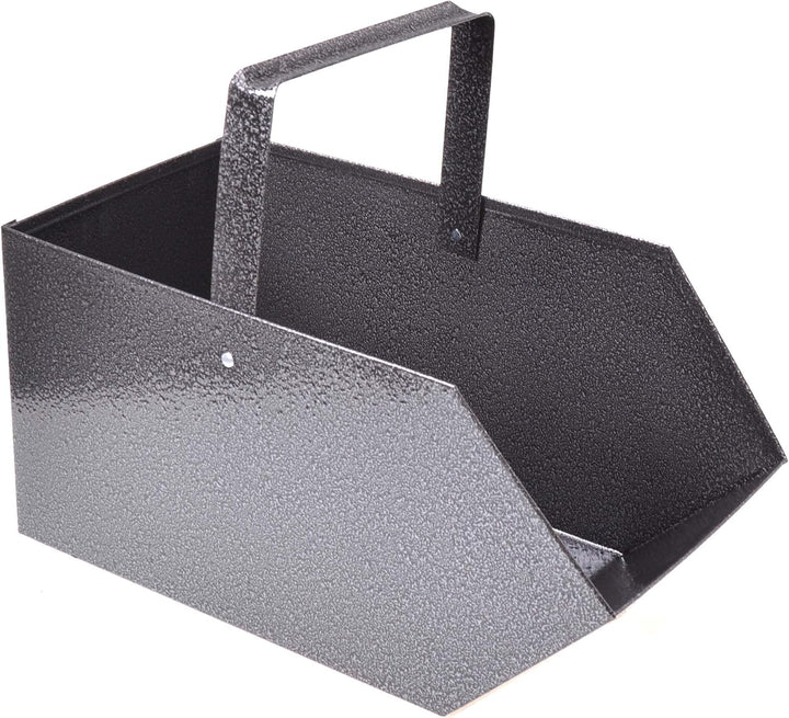 Kohlenkasten Kohlenschütte Aschekasten Aschebehälter Metallkohlenkasten Kohlewanne (Alt silber), Alt