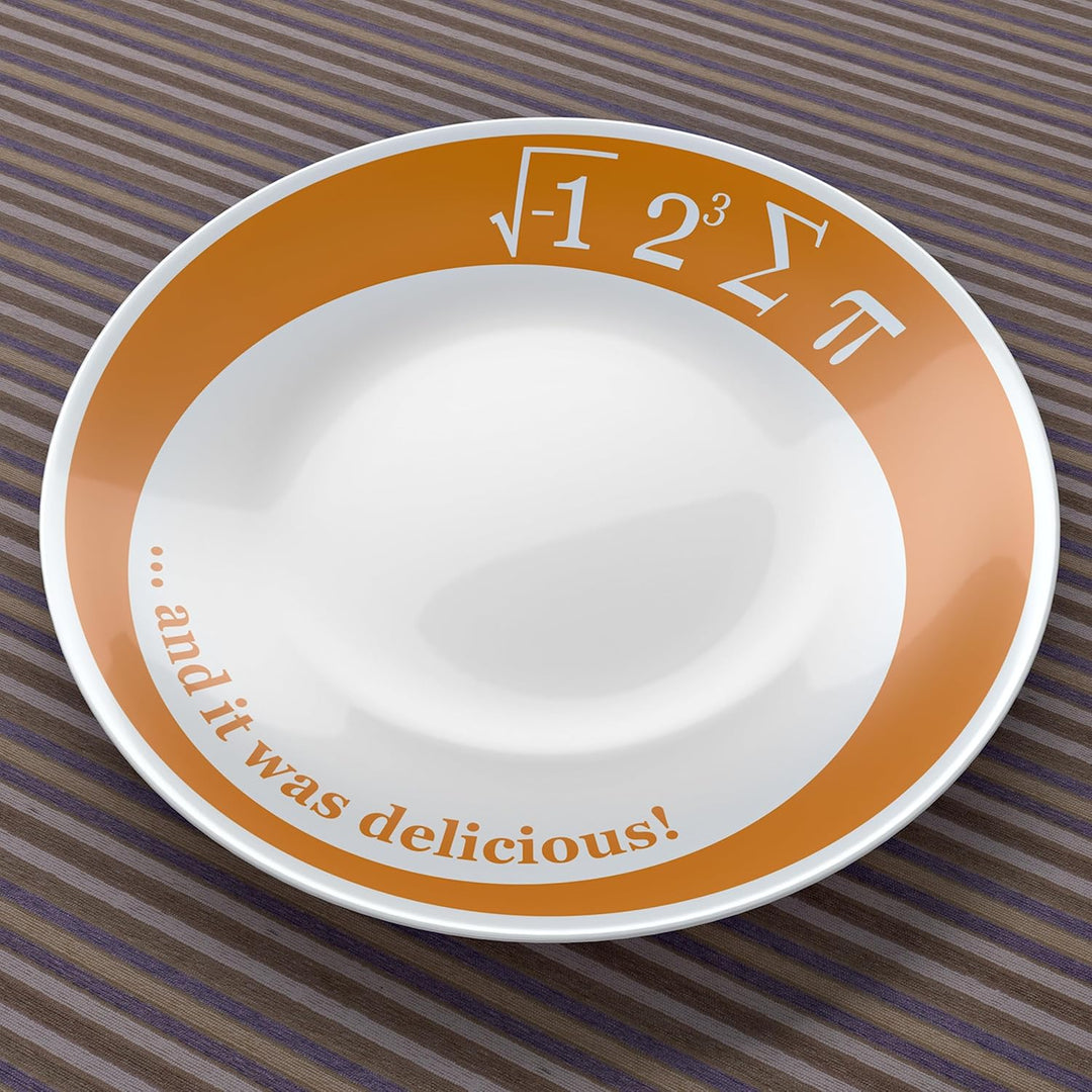 getDigital Teller I ate some Pie and it was delicious - Lustiger Kuchenteller für Nerds & Mathe Fans