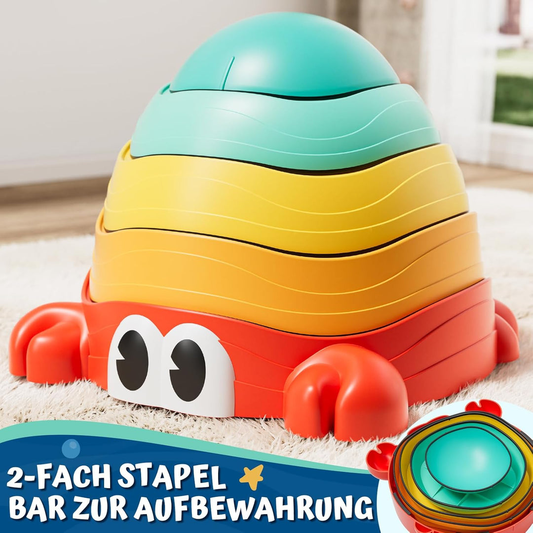 Lehoo Castle Balanciersteine für Kinder, Rutschfeste Stapelsteine Stepping Stones Kids, Balance Stei