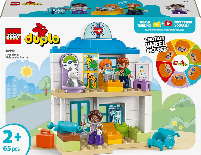 LEGO DUPLO Town Erster Arztbesuch, Bauspielzeug, Spielset zur Förderung der Feinmotorik, Geschenk fü