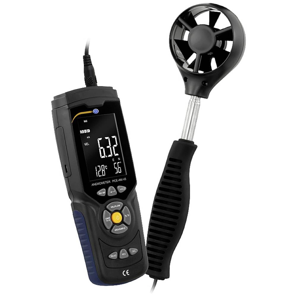 PCE Instruments PCE-AM 45 Anemometer 0.3 bis 45 m/s mit Temperaturmessfunktion