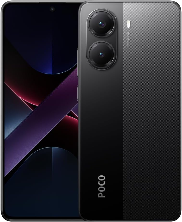Xiaomi Poco X7 Pro Smartphone, 12+256GB, Schwarz, 50MP Hauptkamera mit OIS, 6000mAh (typ.) Akku mit