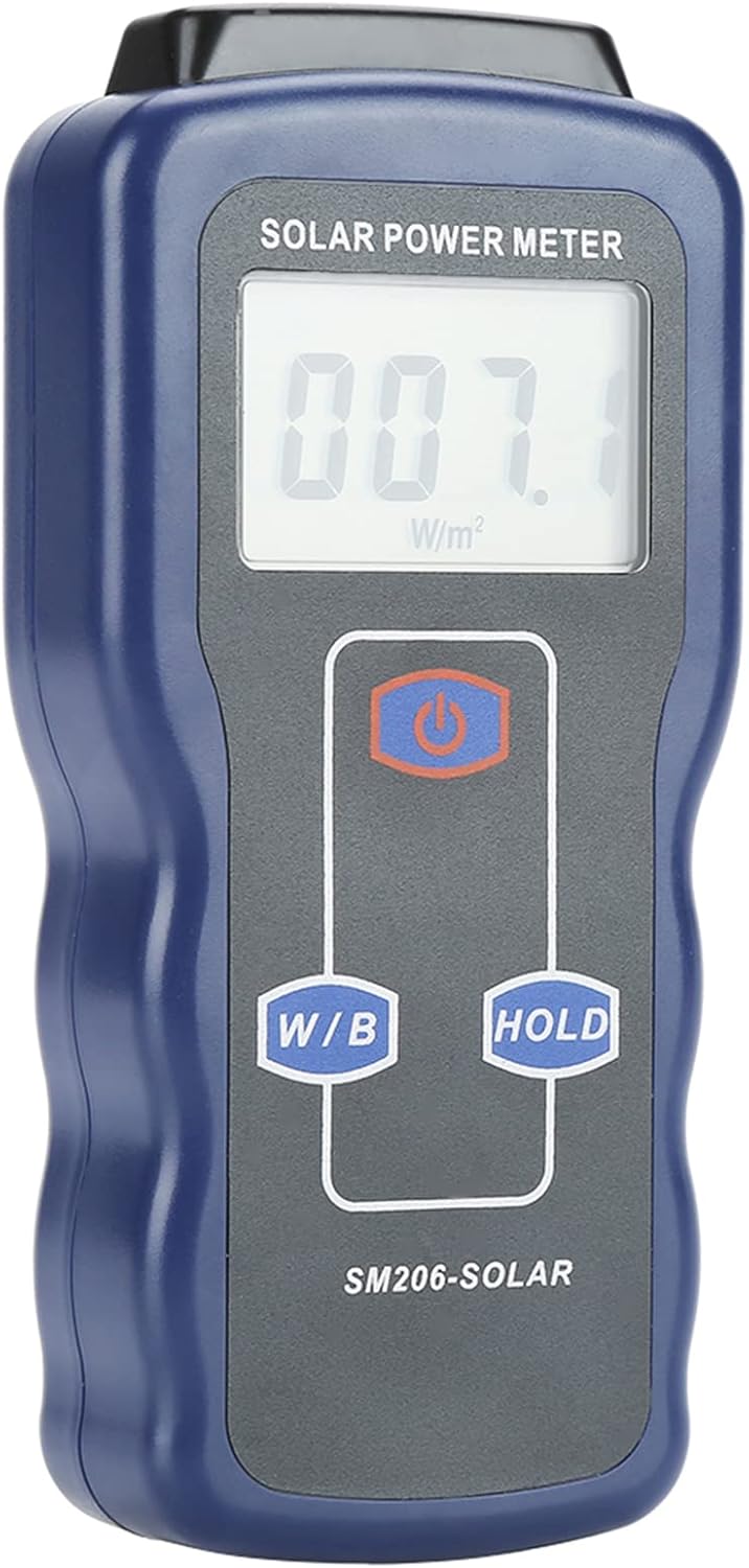 SM206 Digitales Solarstrom-Messgerät für Bestrahlungsstärke & Energieeinstrahlungsmessung, Präzision