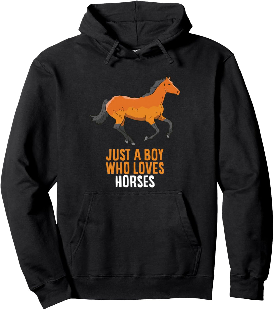Pferde Reiten Nur Ein Junge der Pferde Liebt Männer Pferd Pullover Hoodie