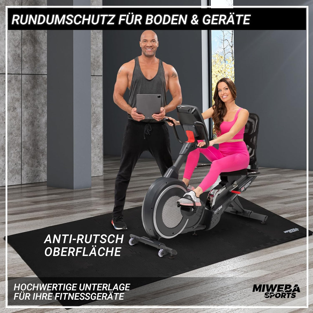 Miweba Sports Bodenschutzmatte BS50 | 8-teilig 1,7 m² - Yogamatte Gymnastikmatte Puzzlematte Fitness