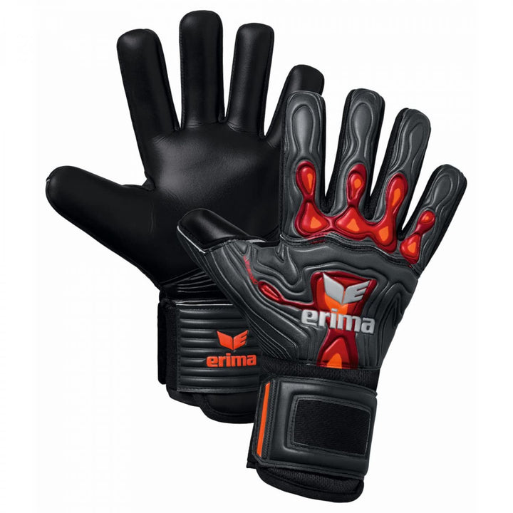 Erima Unisex Jugend Flex-ray Hardground Fs Torwarthandschuh 4 fiery coral/schwarz, 4 fiery coral/sch