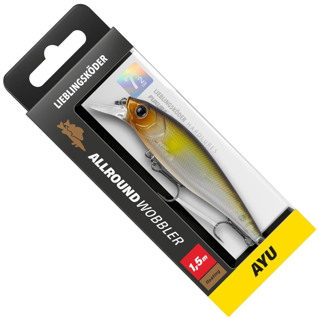 Lieblingsköder Allroundwobbler 7,5cm 9,4g - Wobbler Ayu, Ayu