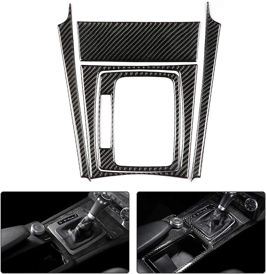 Schalttafelabdeckung, Carbon Auto Schaltpanel Verkleidung für W204 C Klasse 07-13 (Left Hand Drive)