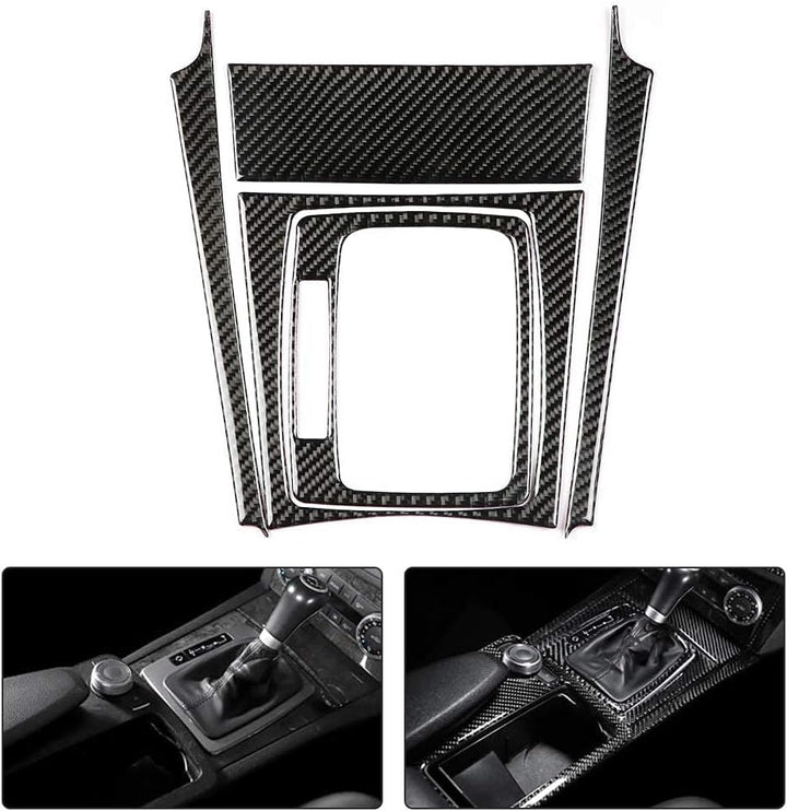 Schalttafelabdeckung, Carbon Auto Schaltpanel Verkleidung für W204 C Klasse 07-13 (Left Hand Drive)