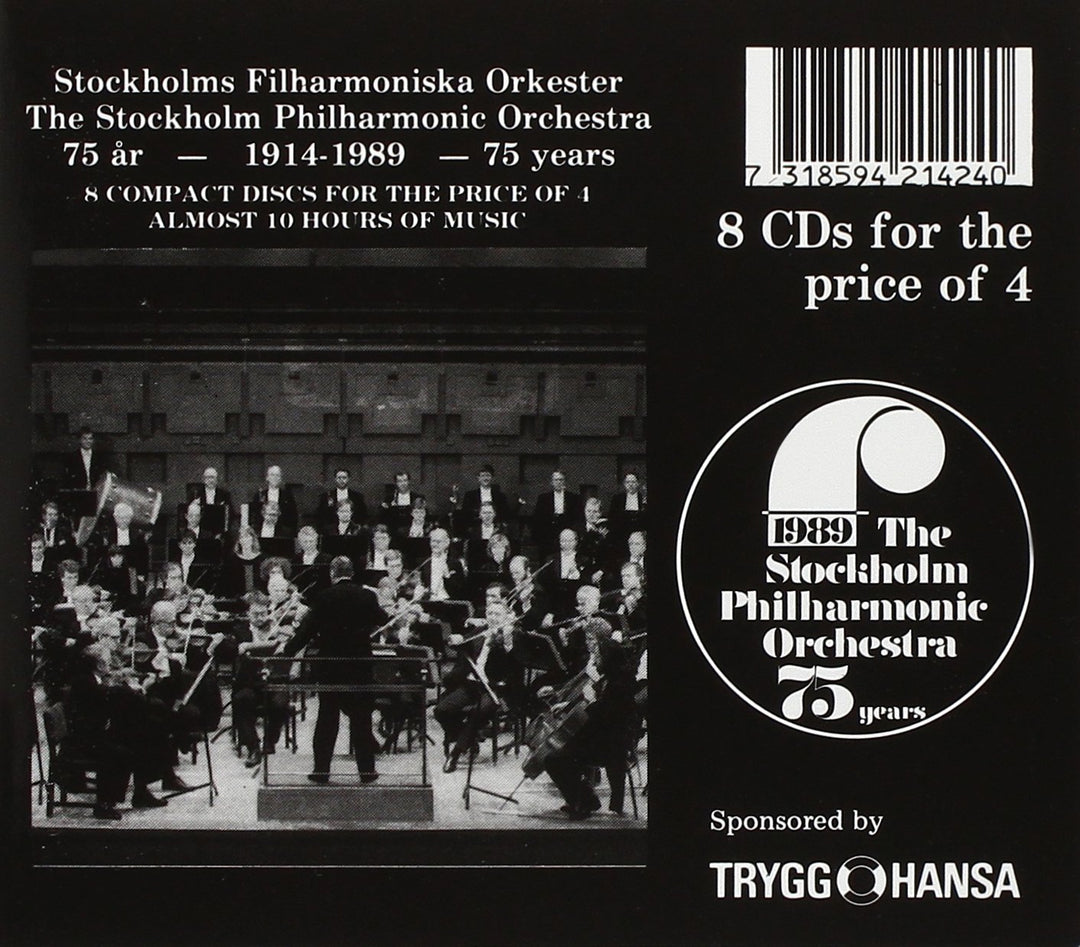 Stockholm Philharmonic Orchestra: 75 years - 1914-1989, Audio-CD