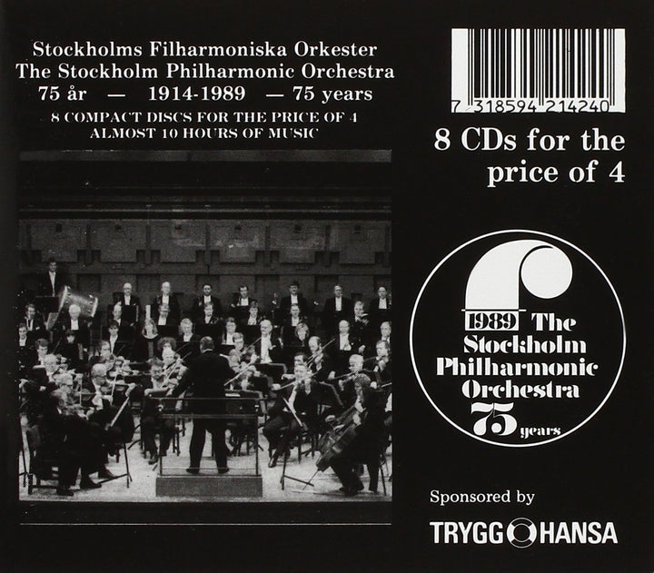 Stockholm Philharmonic Orchestra: 75 years - 1914-1989, Audio-CD
