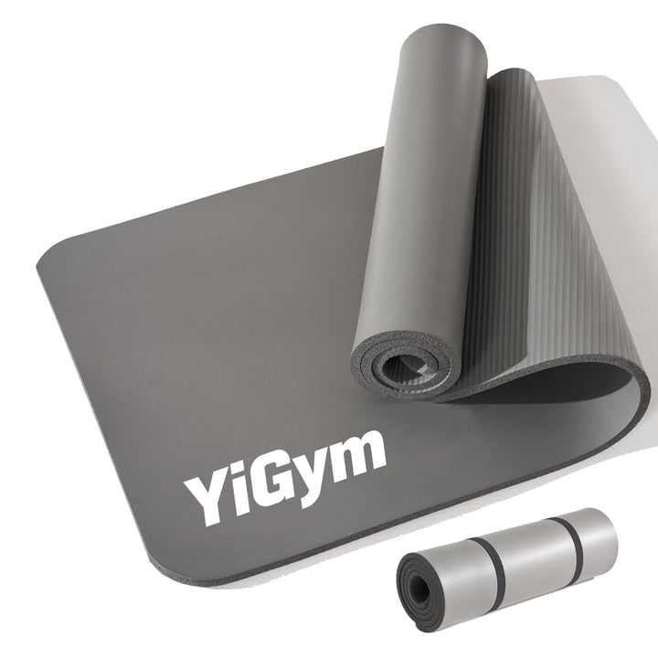 Gymnastikmatte 195x61x1,2cm NBR Yogamatte Dicke Fitnessmatte | Mit Tragegurt, für Home Gym Bodenturn