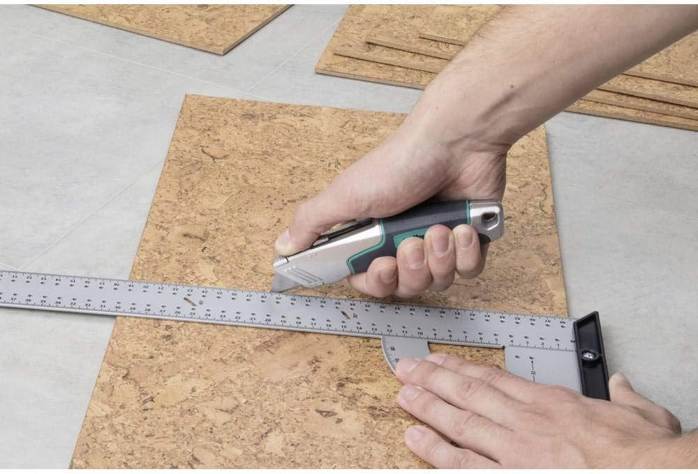 wolfcraft Profi-Dualklingen-Messer I 4200000 I Zum Schneiden von festen Materialien mit Trapez- oder