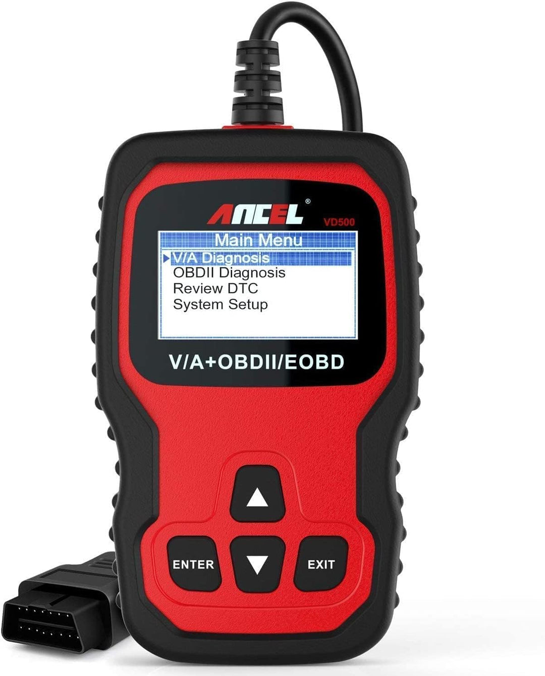 ANCEL VD500Pro OBD2 Diagnosegerät Auto, Kabelgebunden, Fehlercode Auslesegerät für VW/Audi/Skoda/Sea