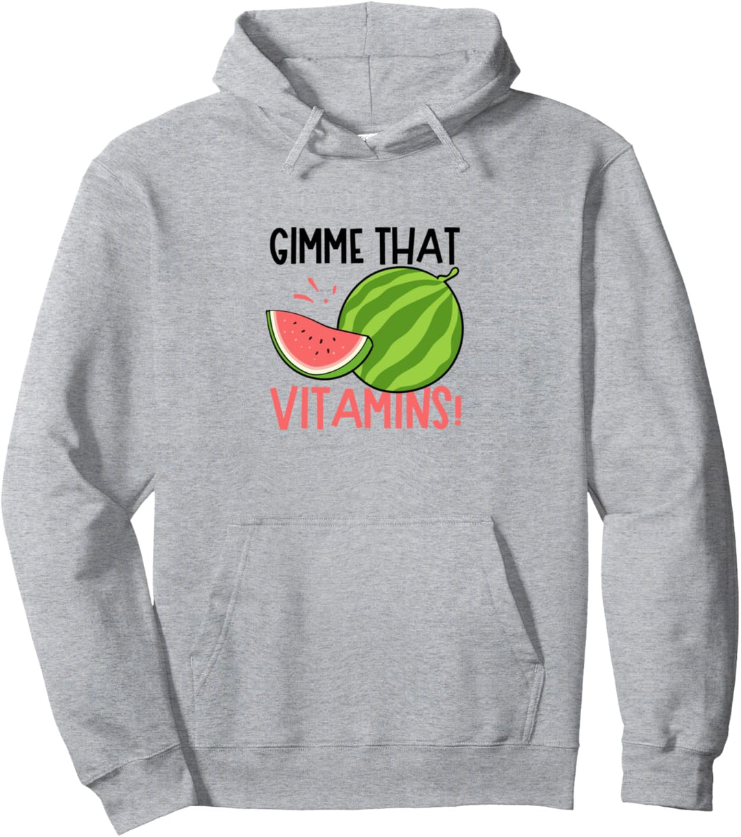Gimme Vitamins Melon Tropical Sommer Wassermelone Pullover Hoodie