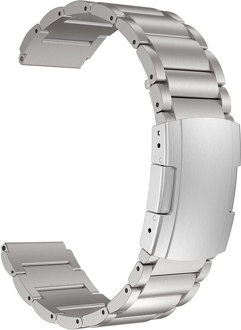 MaKTech Titanband,20mm Leichtes Metall Link Armband,für Samsung Samsung Galaxy Watch 6 43/47/40/44mm