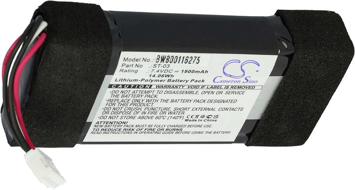 vhbw Akku kompatibel mit Sony SRS-X33 Lautsprecher Boxen Speaker (1900 mAh, 7,4 V, Li-Polymer)