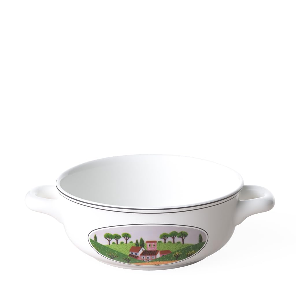 Villeroy und Boch Design Naif Suppentasse, 450 ml, Höhe: 5,5 cm, Premium Porzellan, Bunt