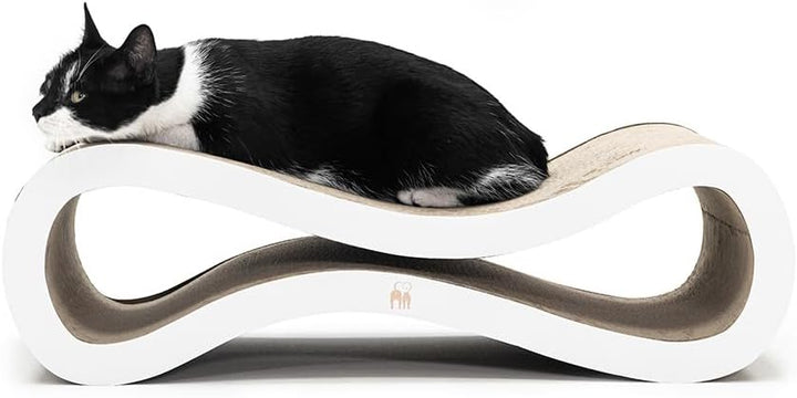 Petrebels Kratzpappe Simba 75, Katzen Kratzbrett aus sehr stabilem Karton, Kratzkarton 75 x 32 x 23
