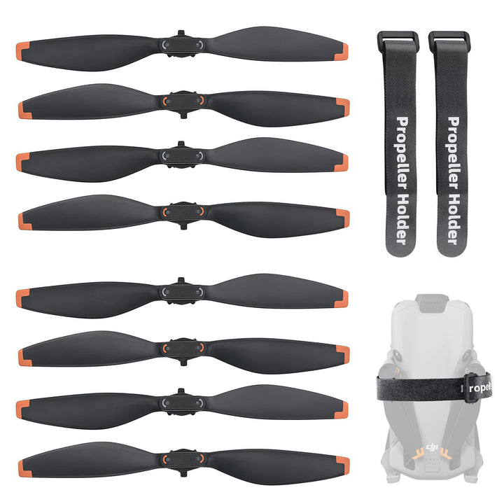 8 Stück Propeller für Mini 5 Pro(Orange Kante), Leicht geräuscharm stabiler Schnellspanner Propeller