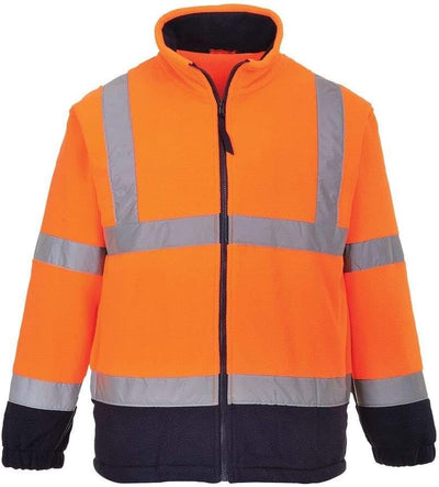 Portwest Hochsichtbare zweifarbige Fleece-Jacke, Farbe: gelb, Grösse: XL, F301YNRXL XL gelb/marine,