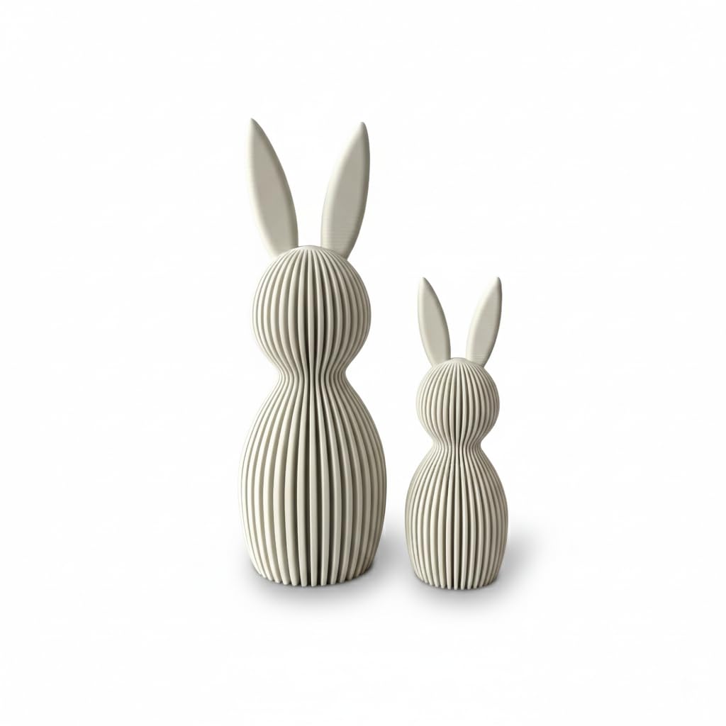 Generisch Scandi Osterhase 3D Deko – Minimalistische Osterdekoration im skandinavischen Design – Ger