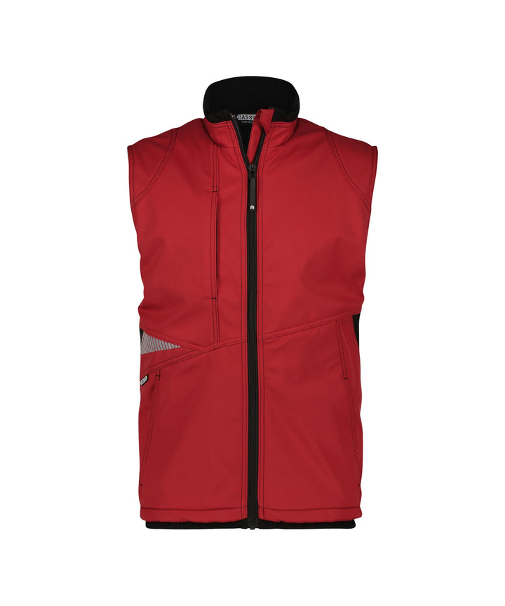 Dassy Fusion Softshell-Weste, Farbe:rot/schwarz, Grösse:XXL XXL rot/schwarz, XXL rot/schwarz